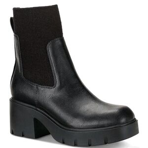 New Sun + Stone Black Ankle Boots
